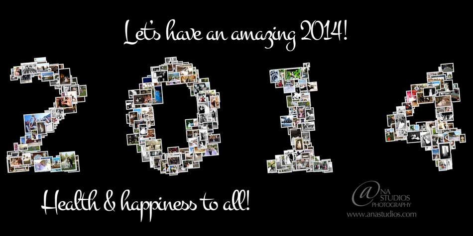 Happy New Year photo collage